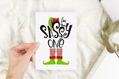 I'm the Sassy One Print | Funny Christmas Elf Sublimation Product Image 3