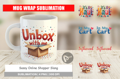 Sassy Online Shopper Mug Wrap Product Image 1