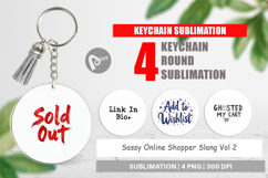 Sassy Online Shopper Keychain Product Image 1