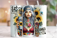 Overthinker Tumbler Wrap, Funny Tumbler Wrap, Anxiety PNG Product Image 1
