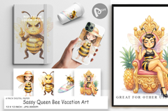 Sassy Queen Bee Digital Paper Product Image 1