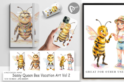 Sassy Queen Bee Digital Paper Product Image 1