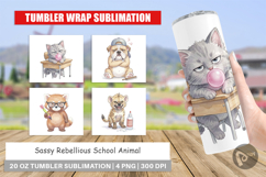 Sassy Rebellious School Animal Tumbler Product Image 1
