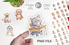 Sassy Rebellious School Animal Sticker Product Image 1