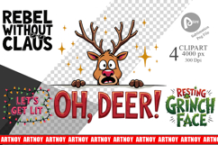 Sassy Reindeer Games Clipart Product Image 1