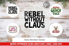 Sassy Reindeer Games Wind Spinner Product Image 1