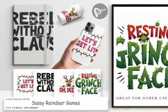 Sassy Reindeer Games Digital Paper Product Image 1