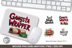 Sassy Reindeer Games Mouse Pad Product Image 1