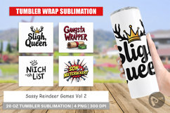 Sassy Reindeer Games Tumbler Product Image 1