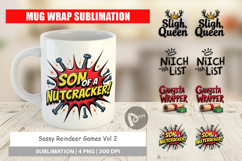 Sassy Reindeer Games Mug Wrap Product Image 1