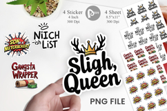 Sassy Reindeer Games Sticker Product Image 1