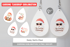 Earring Sassy Santa Quotes Product Image 1