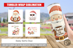 Tumbler Sassy Santa Quotes Product Image 1