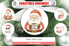 Ornament Sassy Santa Quotes Product Image 1