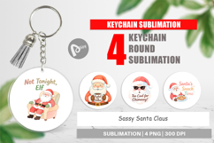 Keychain Sassy Santa Quotes Product Image 1