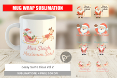 Mug Wrap Sassy Santa Quotes Product Image 1