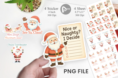 Sticker Sassy Santa Quotes Product Image 1