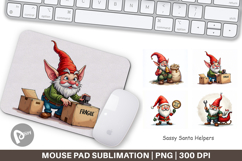 Sassy Santa's Helpers Mouse Pad Product Image 1