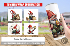 Sassy Santa's Helpers Tumbler Product Image 1