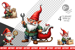 Sassy Santa's Helpers Clipart Product Image 1