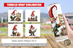 Sassy Santa's Helpers Tumbler Product Image 1