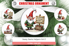 Sassy Santa&#039;s Helpers Ornament Product Image 1