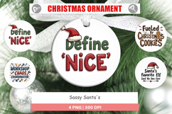 Sassy Santa Quotes Ornament Product Image 1