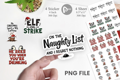 Sassy Santa Quotes Sticker Product Image 1
