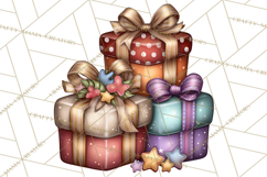 Sassy Christmas Shopper Clipart PNG, Fashion Girls Holiday Product Image 2