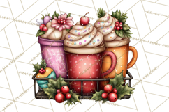 Sassy Christmas Shopper Clipart PNG, Fashion Girls Holiday Product Image 5