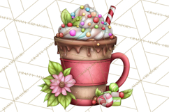 Sassy Christmas Shopper Clipart PNG, Fashion Girls Holiday Product Image 4