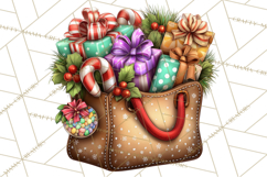 Sassy Christmas Shopper Clipart PNG, Fashion Girls Holiday Product Image 5