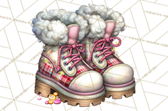 Sassy Christmas Shopper Clipart PNG, Fashion Girls Holiday Product Image 3