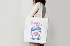Retro Coffee Line Art Clipart, Funny Puns SVG | PNG | EPS Product Image 2