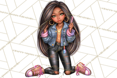 Hairstylist Clipart PNG, Fashionable Salon Girls Clip Art Product Image 3