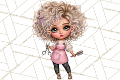 Hairstylist Clipart PNG, Fashionable Salon Girls Clip Art Product Image 2