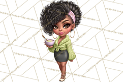 Hairstylist Clipart PNG, Fashionable Salon Girls Clip Art Product Image 2
