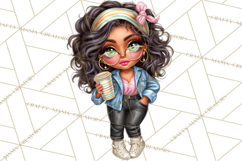 Hairstylist Clipart PNG, Fashionable Salon Girls Clip Art Product Image 2