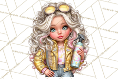 Hairstylist Clipart PNG, Fashionable Salon Girls Clip Art Product Image 5