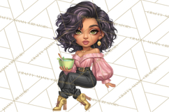 Hairstylist Clipart PNG, Fashionable Salon Girls Clip Art Product Image 2
