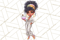Hairstylist Clipart PNG, Fashionable Salon Girls Clip Art Product Image 5
