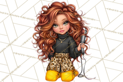 Hairstylist Clipart PNG, Fashionable Salon Girls Clip Art Product Image 4
