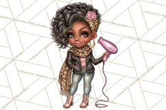 Hairstylist Clipart PNG, Fashionable Salon Girls Clip Art Product Image 5
