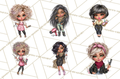 Hairstylist Clipart PNG, Fashionable Salon Girls Clip Art Product Image 2