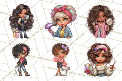 Hairstylist Clipart PNG, Fashionable Salon Girls Clip Art Product Image 3