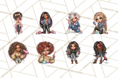 Hairstylist Clipart PNG, Fashionable Salon Girls Clip Art Product Image 4