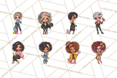 Hairstylist Clipart PNG, Fashionable Salon Girls Clip Art Product Image 6