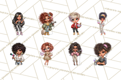 Hairstylist Clipart PNG, Fashionable Salon Girls Clip Art Product Image 7