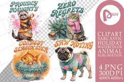 Tooncore Holiday Pets Sublimation Product Image 1