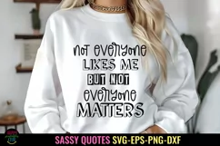 Not Everyone I Sassy Tshirt SVG I Funny SVG I Sarcastic SVG Product Image 1